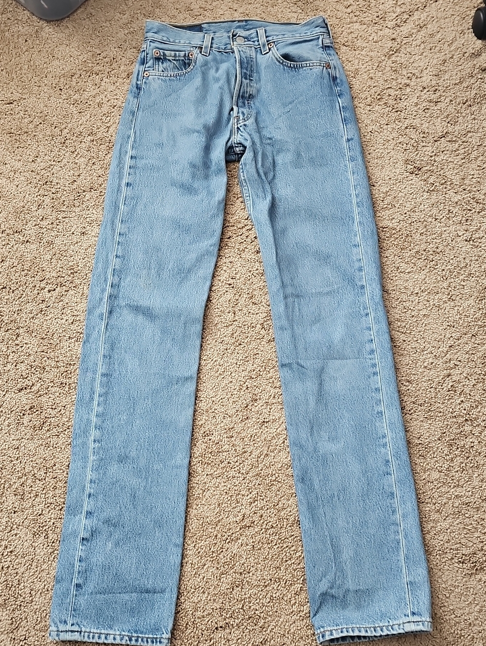 Levi's Light Wash Straight-Leg Jeans - Blue
